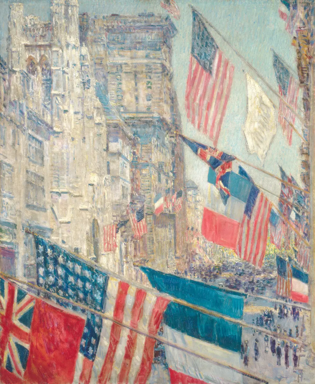 Allies Day, May 1917 in Detail Childe Hassam